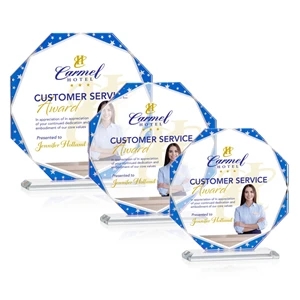 Mystique Octagon VividPrint™ Award | https://www.bestnamebadges.com