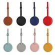 Round Leather Luggage Tag | https://www.bestnamebadges.com