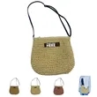 Straw Woven Bag | https://www.bestnamebadges.com