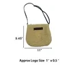 Straw Woven Bag | https://www.bestnamebadges.com