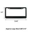 Aluminum License Plate Frame | https://www.bestnamebadges.com