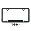 Aluminum License Plate Frame | https://www.bestnamebadges.com