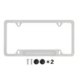 Aluminum License Plate Frame | https://www.bestnamebadges.com