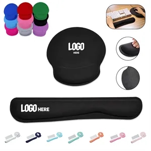 Keyboard Wrist Support Bar And Mouse Wrist Rest Pad Set
