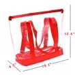 PVC Portable Fashion One Shoulder Cross Body Clear Tote Bag | https://www.bestnamebadges.com