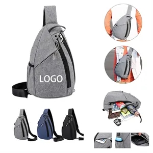 Canvas Crossbody Bag with Adjustable Strap