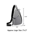 Canvas Crossbody Bag with Adjustable Strap | https://www.bestnamebadges.com
