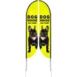 Super Flag 18' Double Sided w/ Spike Base | https://www.bestnamebadges.com