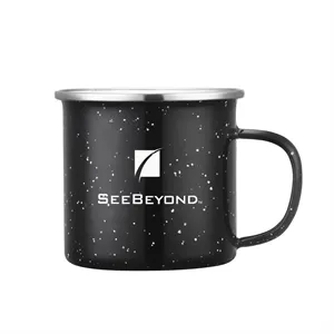 Wren Enamel Mug w/SS Rim - 16oz | https://www.bestnamebadges.com