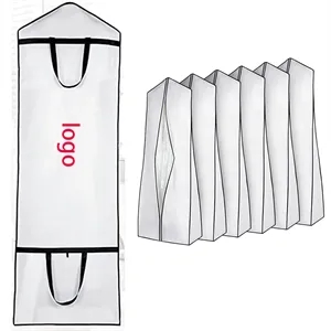 Hanging Foldable Non Woven Large Garment Covers With Zipper