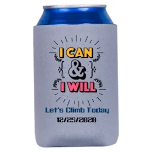 Custom Print Dedication Can Cooler | https://www.bestnamebadges.com