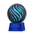 Malton Award on Robson Base - Blue | https://www.bestnamebadges.com