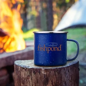 16 oz. Enamel Camping Mug | https://www.bestnamebadges.com