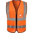 Hi Vis Class 2 Recycled Reflective Safety Vest W/ 5 Pockets | https://www.bestnamebadges.com