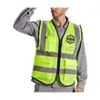 Hi Vis Class 2 Recycled Reflective Safety Vest W/ 5 Pockets | https://www.bestnamebadges.com