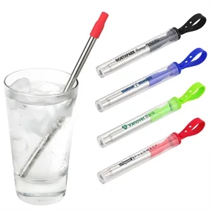 Sip N Slide Telescoping Straw With Cleaning Brush | https://www.bestnamebadges.com