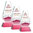 Kingsley VividPrint™ Award on Newhaven Base - Red | https://www.bestnamebadges.com