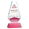Kingsley VividPrint™ Award on Newhaven Base - Red | https://www.bestnamebadges.com