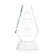Kingsley Award on Newhaven Base - White | https://www.bestnamebadges.com