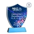 Scudo Shield VividPrint™ Award on Newhaven - Sky Blue | https://www.bestnamebadges.com