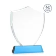 Scudo Shield VividPrint™ Award on Newhaven - Sky Blue | https://www.bestnamebadges.com