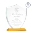 Scudo Shield Award - Amber | https://www.bestnamebadges.com