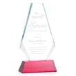 Kingsley Award on Newhaven Base - Red | https://www.bestnamebadges.com
