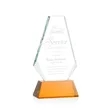 Kingsley Award on Newhaven Base - Amber | https://www.bestnamebadges.com