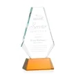 Kingsley Award on Newhaven Base - Amber | https://www.bestnamebadges.com