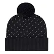 Diagonal Dash Knit Cap with Ribbed Cuff | https://www.bestnamebadges.com