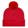 Diagonal Dash Knit Cap with Ribbed Cuff | https://www.bestnamebadges.com
