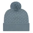 Diagonal Dash Knit Cap with Ribbed Cuff | https://www.bestnamebadges.com