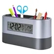 Multifunctional Pen Holder With Alarm Clock And Calendar | https://www.bestnamebadges.com