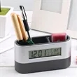 Multifunctional Pen Holder With Alarm Clock And Calendar | https://www.bestnamebadges.com