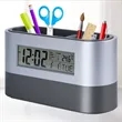 Multifunctional Pen Holder With Alarm Clock And Calendar | https://www.bestnamebadges.com