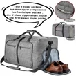 65L In Stock Custom Foldable Travel Duffle Overnight Bag | https://www.bestnamebadges.com