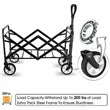 Collapsible Folding Outdoor Utility Wagon Cart | https://www.bestnamebadges.com
