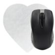 Heart Shaped Computer Mouse Pad - Dye Sublimated | https://www.bestnamebadges.com