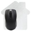 House Shaped Dye Sublimated Computer Mouse Pad | https://www.bestnamebadges.com
