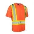 Hi Vis Reflective X-Back Class 2 Safety T-Shirt w/ Pocket | https://www.bestnamebadges.com