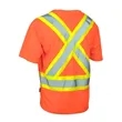Hi Vis Reflective X-Back Class 2 Safety T-Shirt w/ Pocket | https://www.bestnamebadges.com