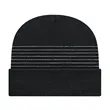 Thin Striped Knit Cap with Cuff | https://www.bestnamebadges.com
