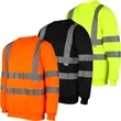 Class 3 Hi Vis 2" Reflective Tape Safety Sweatshirt | https://www.bestnamebadges.com