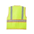 Recycled Hi Vis Class 2 Reflective Safety Vest W/ 4 Pockets | https://www.bestnamebadges.com