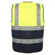 Hi Viz Class 2 Knitted Color Block Safety Loop & Hook Vest | https://www.bestnamebadges.com