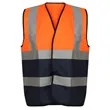 Hi Viz Class 2 Knitted Color Block Safety Loop & Hook Vest | https://www.bestnamebadges.com