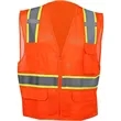 Hi-Vis Class 2 Reflective Safety Mesh Zipper Vest 6 Pockets | https://www.bestnamebadges.com