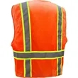Hi-Vis Class 2 Reflective Safety Mesh Zipper Vest 6 Pockets | https://www.bestnamebadges.com