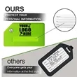 Custom Untethered Luggage Silicone Baggage Tags In Stock | https://www.bestnamebadges.com