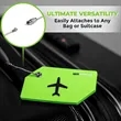 Custom Untethered Luggage Silicone Baggage Tags In Stock | https://www.bestnamebadges.com